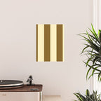 Burnt Sugar Coconut Striped Elegance Poster Gallery Image 2