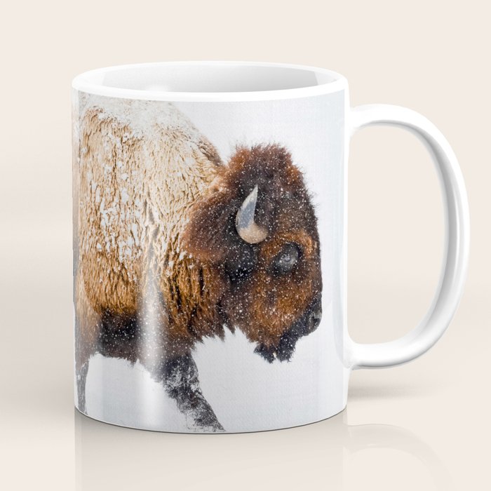 Buffalo In The Snow Coffee Mug Gallery Image 1
