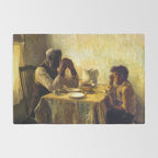 African American Masterpiece 'The Thankful Poor' by Henry Ossawa Tanner Rug Gallery Image 2