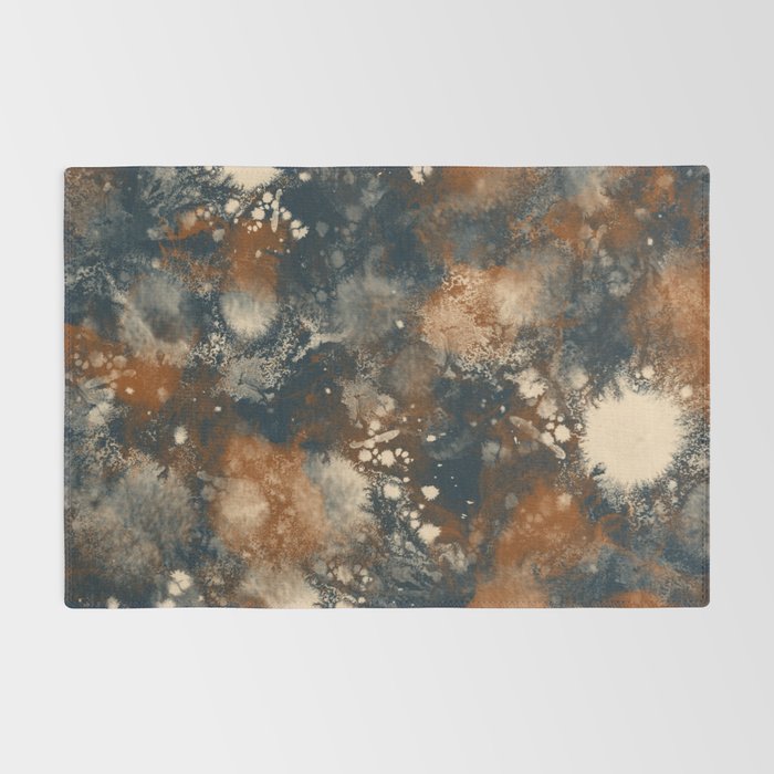 Earth watercolor splashes Rug Gallery Image 2