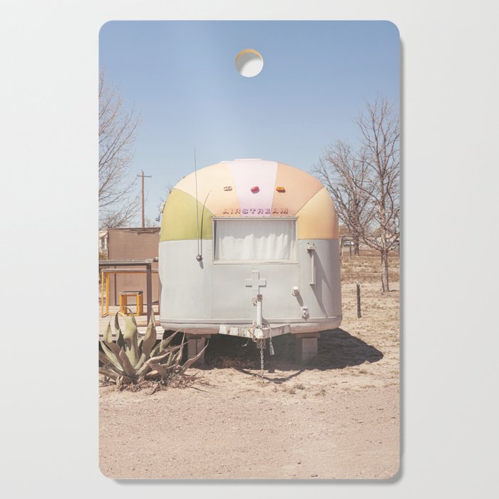 El Cosmico Marfa Texas Photography Cutting Board Gallery Image 1