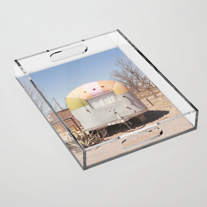 El Cosmico Marfa Texas Photography Acrylic Tray Gallery Image 1