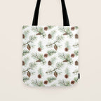 Festive Pinecones Tote Bag Gallery Image 1