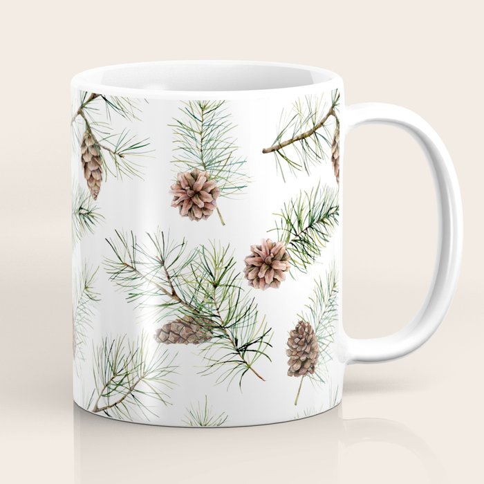 Festive Pinecones Coffee Mug Gallery Image 1