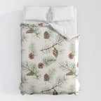 Festive Pinecones Duvet Cover Gallery Image 6