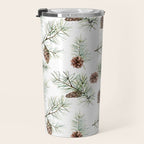 Festive Pinecones Travel Mug Gallery Image 3