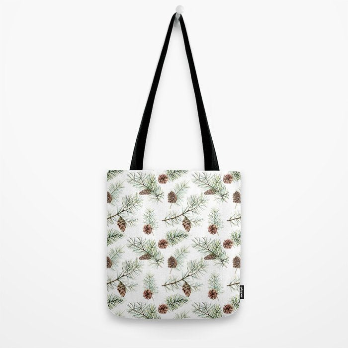 Festive Pinecones Tote Bag Gallery Image 2