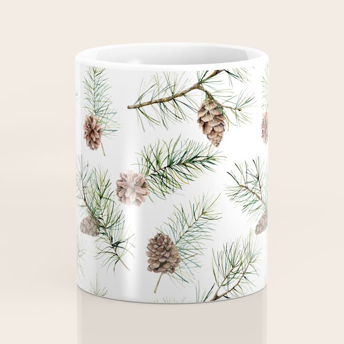 Festive Pinecones Coffee Mug Gallery Image 4