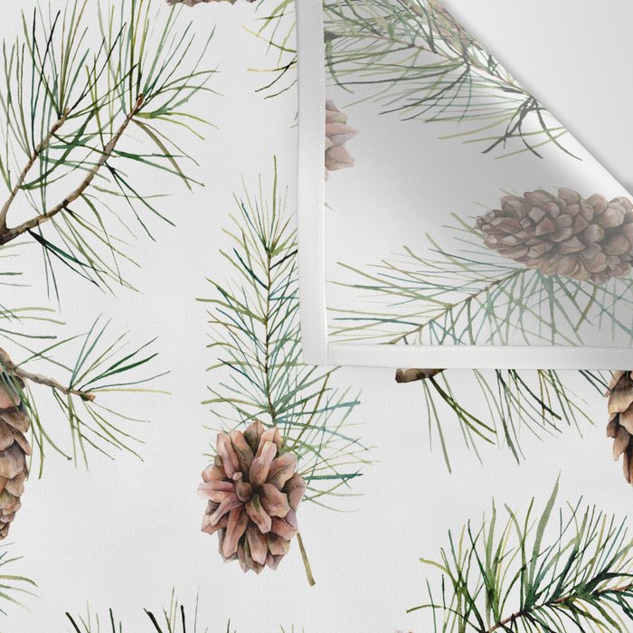 Festive Pinecones Wall Tapestry Gallery Image 3