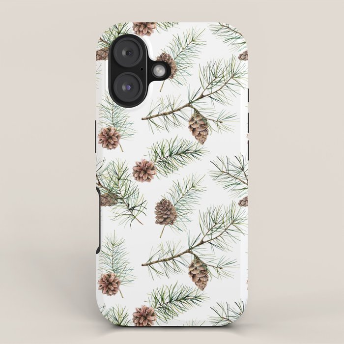 Festive Pinecones iPhone Case Gallery Image 1
