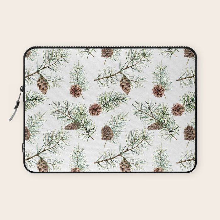 Festive Pinecones Laptop Sleeve Gallery Image 1