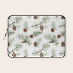 Festive Pinecones Laptop Sleeve Gallery Image 1