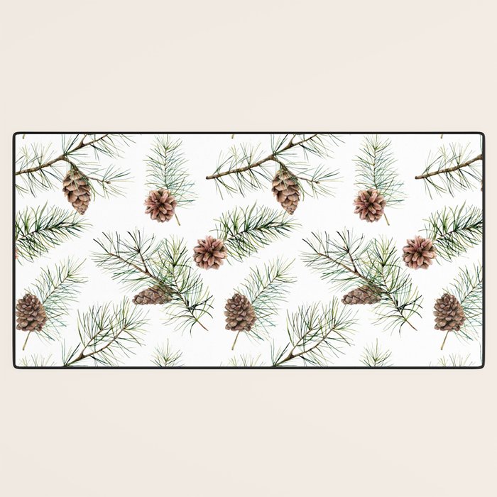 Festive Pinecones Desk Mat Gallery Image 3