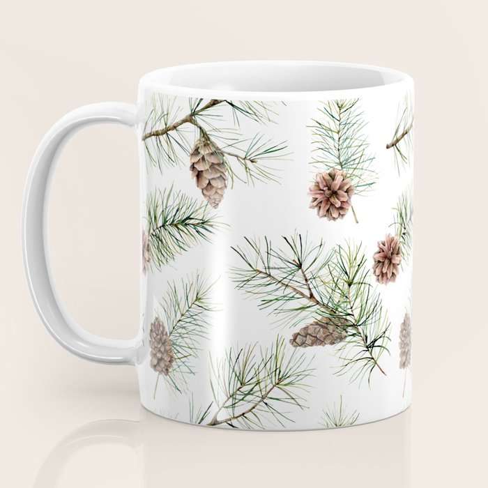 Festive Pinecones Coffee Mug Gallery Image 3