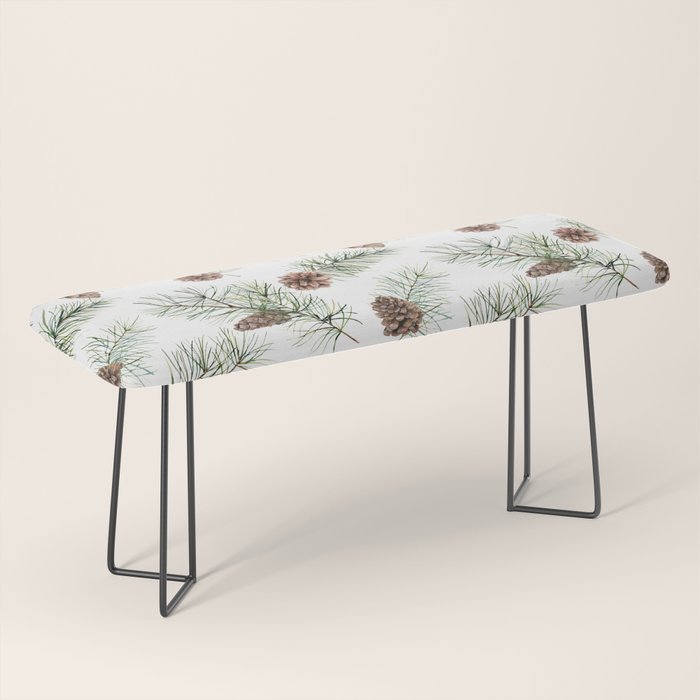 Festive Pinecones Bench Gallery Image 1