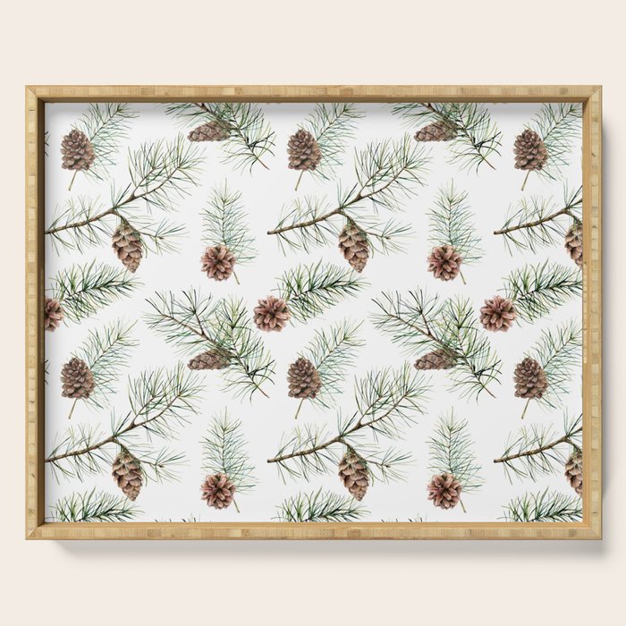 Festive Pinecones Serving Tray Gallery Image 1