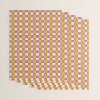 Checkered Multicolor Pattern XXXII 60s Summer Pink Orange Wrapping Paper Gallery Image 3