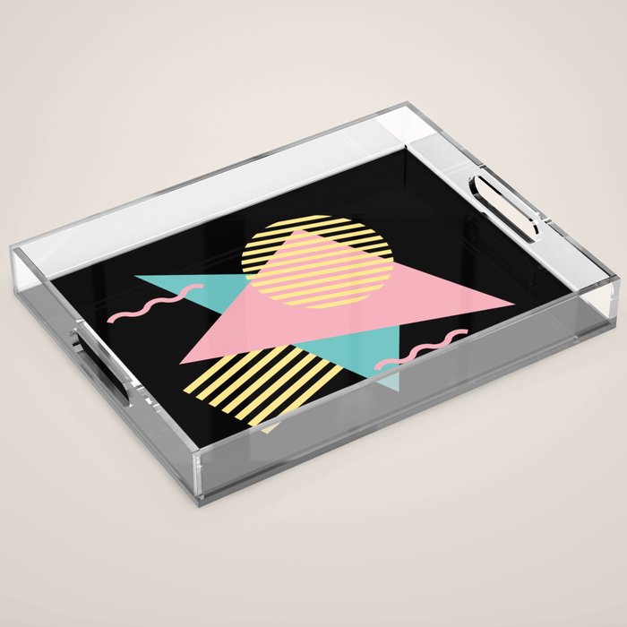 Memphis Pattern 28 / 80s - 90s Retro Acrylic Tray Gallery Image 1
