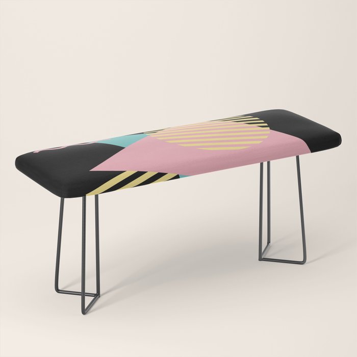 Memphis Pattern 28 / 80s - 90s Retro Bench Gallery Image 1