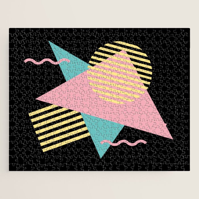 Memphis Pattern 28 / 80s - 90s Retro Jigsaw Puzzle Gallery Image 1