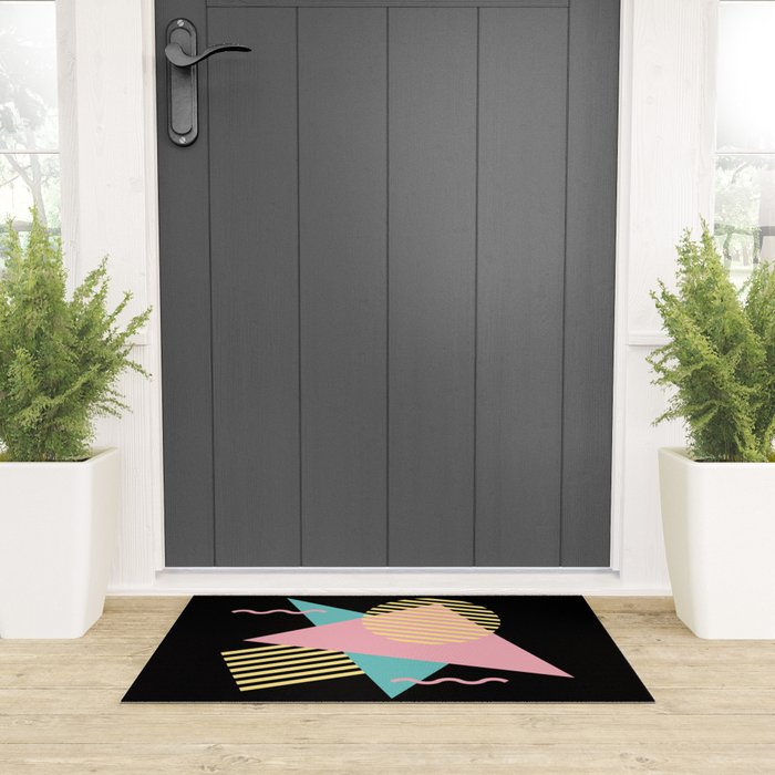 Memphis Pattern 28 / 80s - 90s Retro Welcome Mat Gallery Image 3