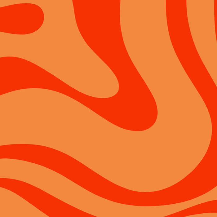 Orange Orange Modern Retro Liquid Swirl Abstract Pattern Coffee Mug Gallery Image 2