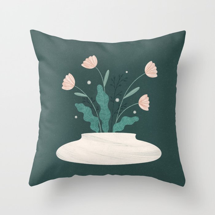 spring vase Throw Pillow Gallery Image 6