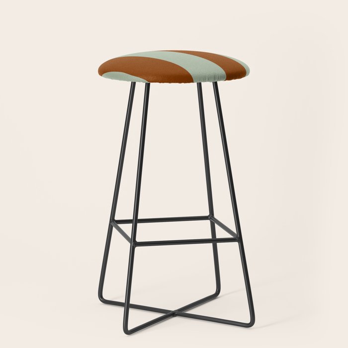 Crystal and Tobacco Stripes Stool Gallery Image 1