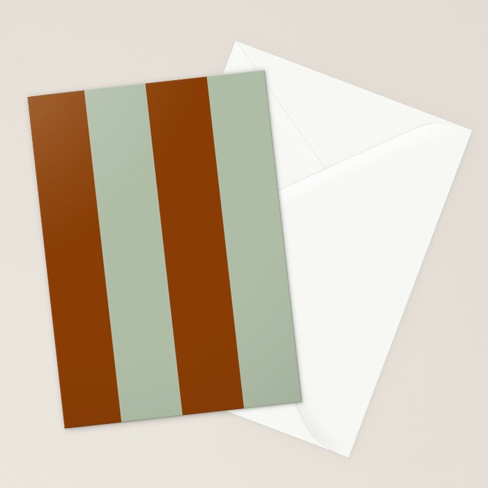 Crystal and Tobacco Stripes Stationery Card Gallery Image 2