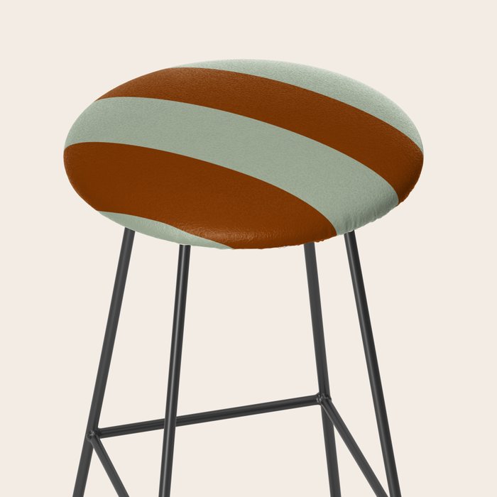 Crystal and Tobacco Stripes Stool Gallery Image 2
