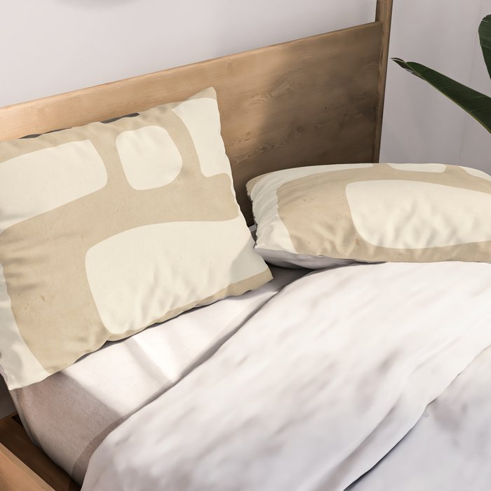 Modern Abstract Minimal Shapes 15 Pillow Sham Gallery Image 2