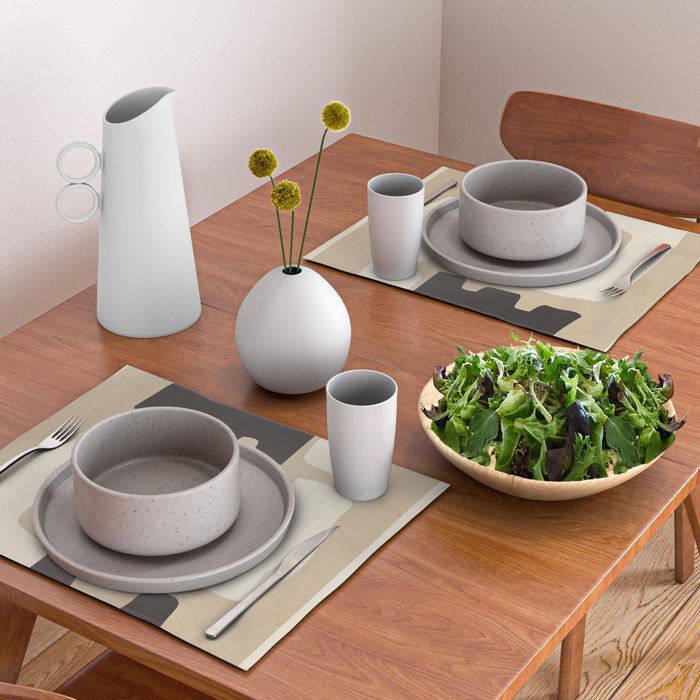 Modern Abstract Minimal Shapes 15 Placemat Gallery Image 2