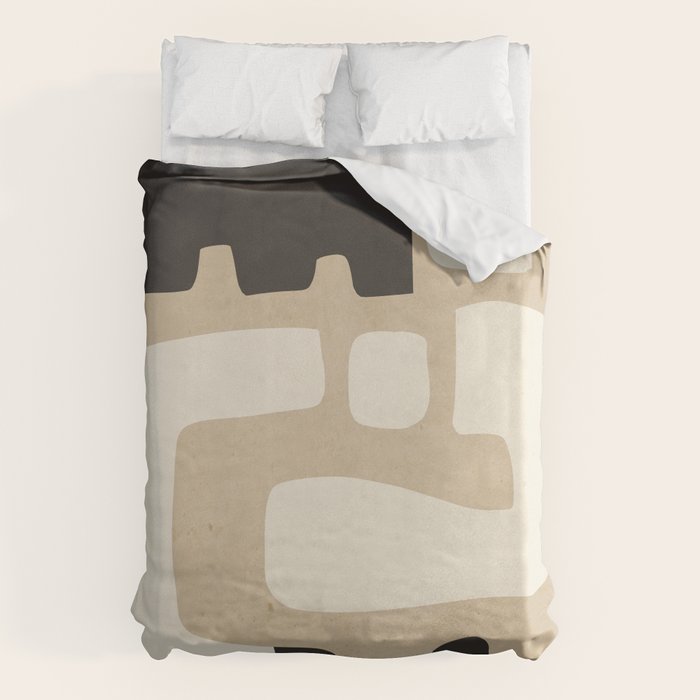 Modern Abstract Minimal Shapes 15 Duvet Cover Gallery Image 1