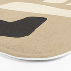 Modern Abstract Minimal Shapes 15 Bath Mat Gallery Image 3