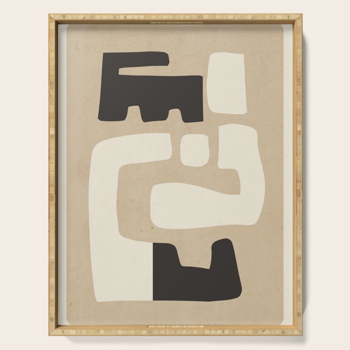 Modern Abstract Minimal Shapes 15 Serving Tray Gallery Image 1