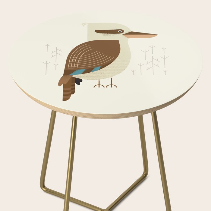 Laughing Kookaburra, Bird of Australia Side Table Gallery Image 2
