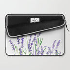 lavender watercolor horizontal Laptop Sleeve Gallery Image 2