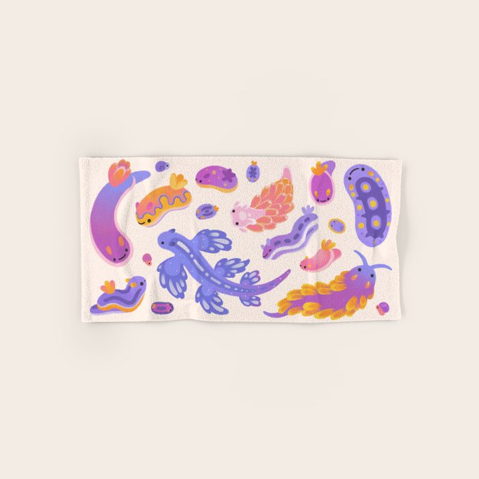 sea slug - pastel Bath Towel Gallery Image 1