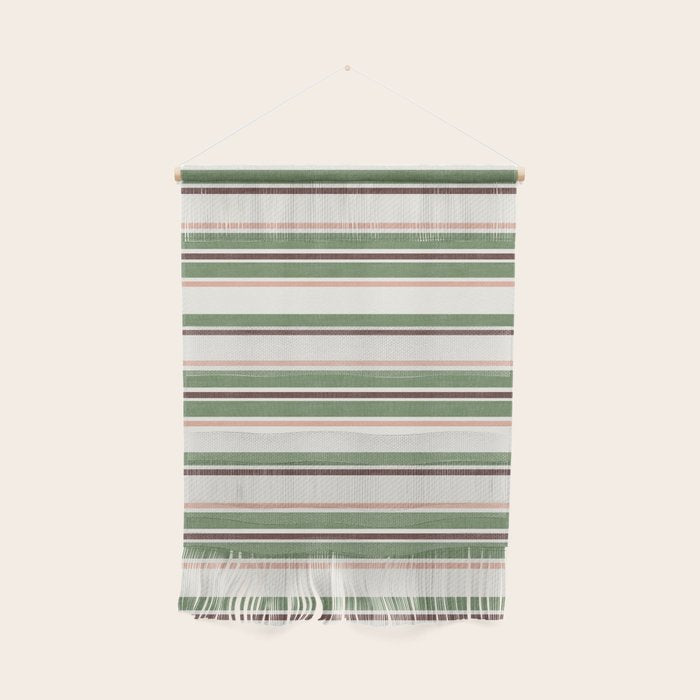 Daybed Stripe Ivory Green Multi Wall Hanging Gallery Image 1
