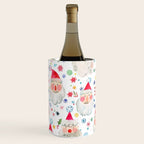 Holiday 2025 Santa claus Happy cute portrait Multicolored Christmas Wine Chiller Gallery Image 3