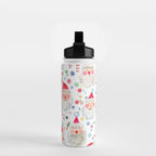 Holiday 2025 Santa claus Happy cute portrait Multicolored Christmas Water Bottle Gallery Image 2