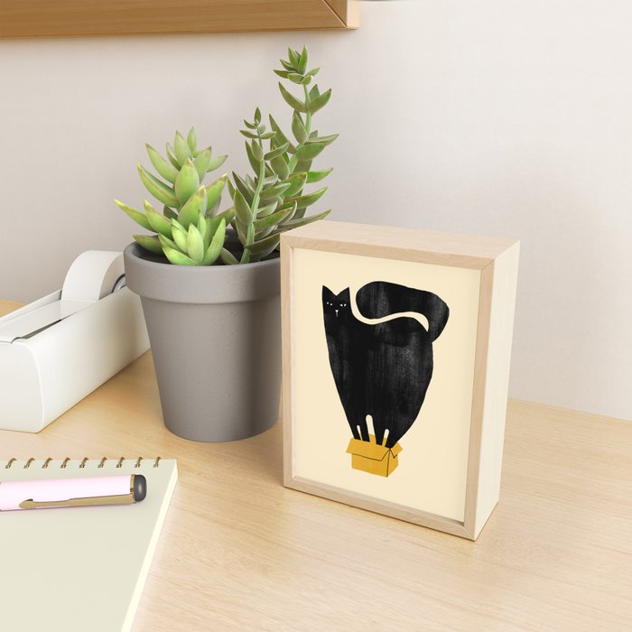 Cat in a box Mini Art Print Gallery Image 2