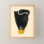 Cat in a box Mini Art Print Gallery Image 1