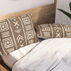 Tribal Coffee Liqueur Pattern Pillow Sham Gallery Image 2