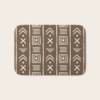 Tribal Coffee Liqueur Pattern Bath Mat Gallery Image 1