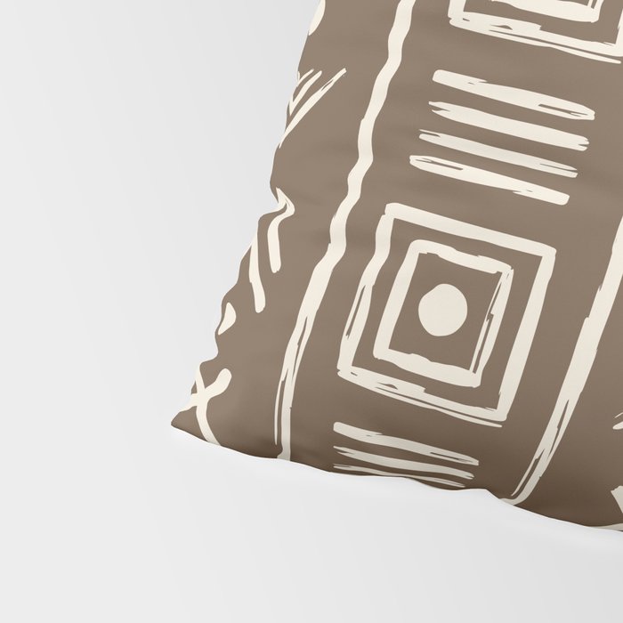 Tribal Coffee Liqueur Pattern Pillow Sham Gallery Image 4
