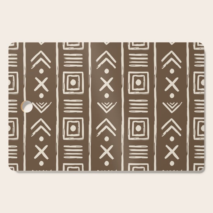 Tribal Coffee Liqueur Pattern Cutting Board Gallery Image 1