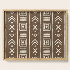 Tribal Coffee Liqueur Pattern Serving Tray Gallery Image 1