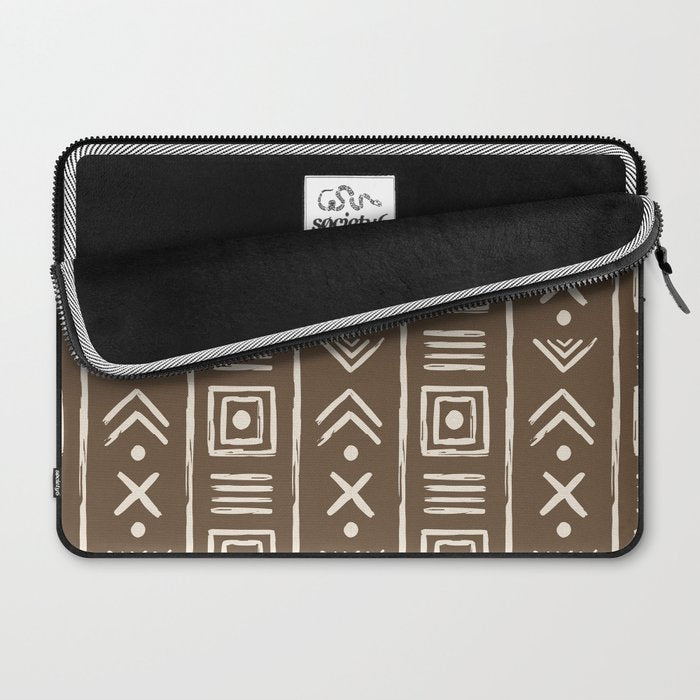 Tribal Coffee Liqueur Pattern Laptop Sleeve Gallery Image 2