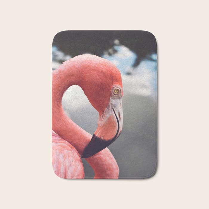 Pink Flamingo Bath Mat Gallery Image 1